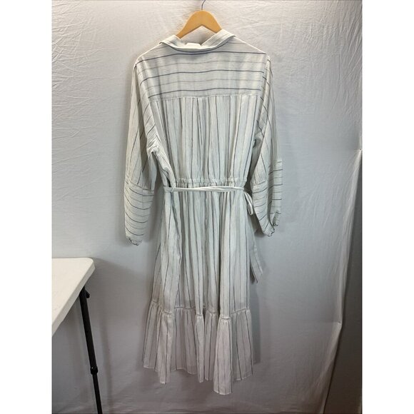 Lane Bryant NEW Striped Blouson Midi shirt Dress‎ long sleeve Size 20P flowy - Picture 6 of 15